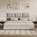 Wall-Mounted Upholstered Headboard Panels, 24x12 Inches, Light Grey Imitation Leather, Pack of 6 – DIY Soundproof Accent Wall Panels, Anti-Collision Padding, Easy to Clean, Modern Bedroom Décor