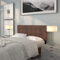 EMMA + OLIVER Dark Brown Full Quilted Tufted Headboard