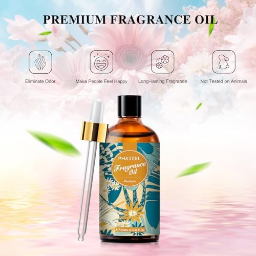 PHATOIL Mandarin Fragrance Oil for Diffuser Aromatherapy 3.38FL.OZ