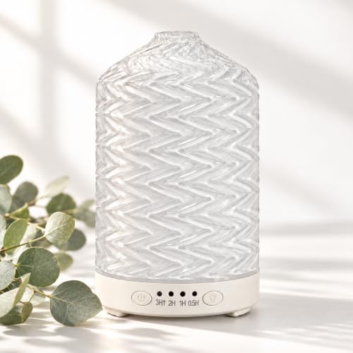 Essential Oil Diffuser for Home, 120ml Glass Aromatherapy Diffuser