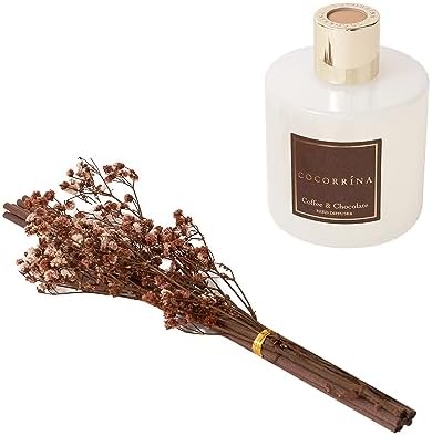 Cocorrína Reed Diffuser Sets - Coffee & Chocolate Scented Diffuser with Sticks Home Fragrance Reed Diffuser for Bathroom Shelf Decor