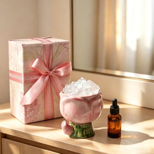 Tulip Crystal Stone Aroma Diffuser,Aromatherapy Diffuser：Essential Oils