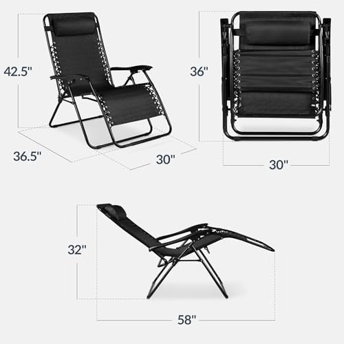 Best Choice Products Set of 2 Extra Wide Zero Gravity Chair Recliner