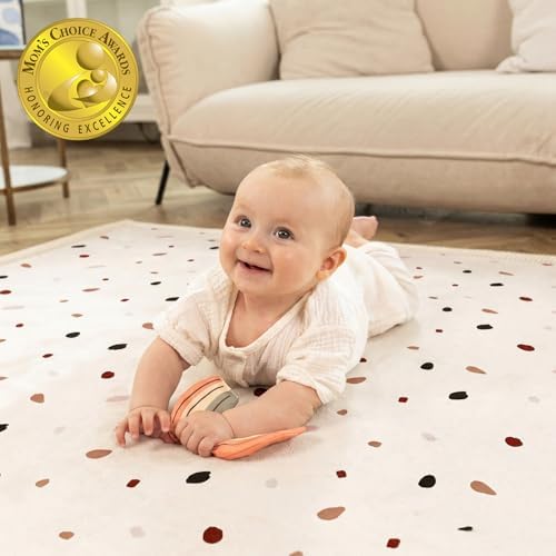 Hakuna Matte CloudSoft Baby Play Mat for Floor 60" x 80" Confetti