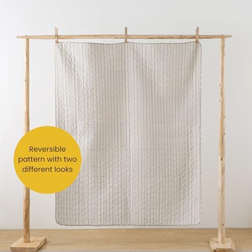 SLPR - Cotton Quilted Throw Blanket, 50" x 60", Walk in the Cotswolds