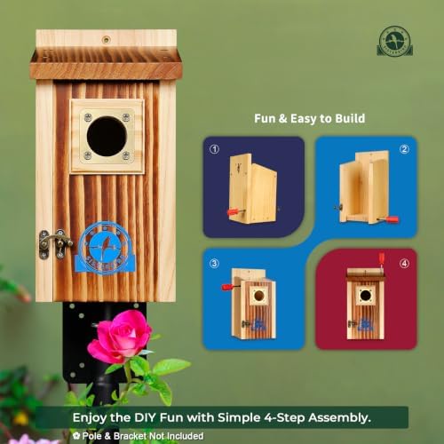 SISTERBIRD 2 Pack Bluebird House, Premium Blue Bird House, Warming Gifts