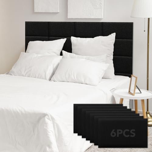 Linen Peel and Stick Headboard, Soundproof Anti-Collision Wall Panel
