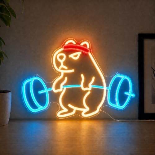 Capybara Neon Sign, LED Wall Light for Room