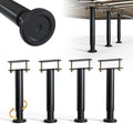 Under Bed Metal Support Legs, Adjustable Height Bed Frame Support Leg, Bed Slat Support Leg for Heavy Duty/Wooden/King/Queen Bed Frame (7"-12.6" (4pcs))