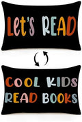 Rusenbao Kids Classroom Reading Corner Decor Throw Pillow Covers 20 x 12