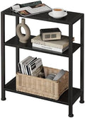 3-Tier Side Table, Small EndTable, Sofa SideTable for Narrow Spaces, Slim EndTable, NightstandTable, Skinny Bedside Table, for Living Room, Bedroom, Office, Black