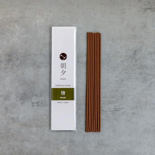 Asayu Japan Incense Sticks Assortment, 5 Natural Scents, 20g
