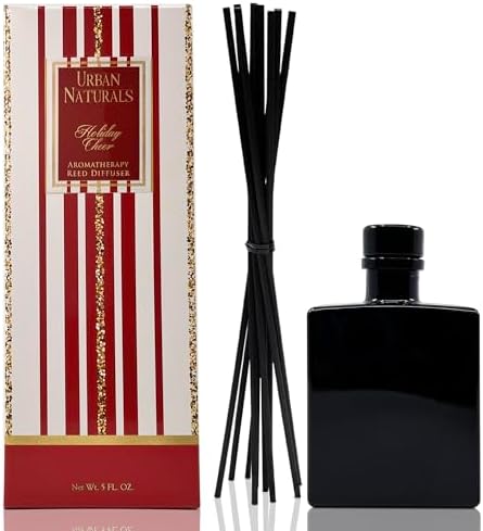 Urban Naturals Reed Diffuser Set, Holiday Cheer - Bathroom Shelf Décor