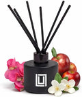 Lulu Candles | Reed Diffuser Set | Sweet Pea, Jasmine & Apple | 6 Reed Sticks | Scent Diffuser for Bedroom Bathroom Living Room & Office (4.2 FL Oz.)