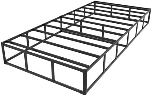 Twin Box Spring 9 Inch, Bed Base with Fabric Cover