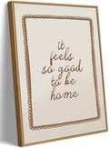 Framed Trendy Quote Wall Art, Neutral Coquette Aesthetic Wall Decor 16x24in