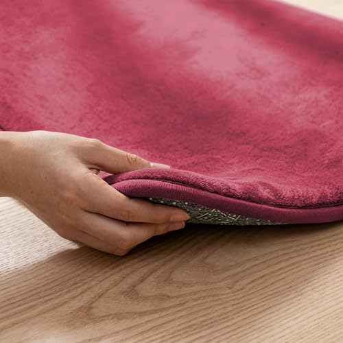 1.3" Thick Baby Play Mat for Floor, 79x79 Soft Foam Mats, Burgundy