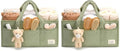 Diaper Caddy Organizer for Changing Table, Storage Basket for Wipes, Gift for Baby Shower, Car Organizer, Nursery Organizer, Portable Storage (Pack of 2)