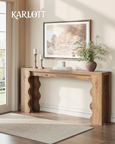 70.9" Farmhouse Entryway Table, Wood Console Table, Behind Couch table