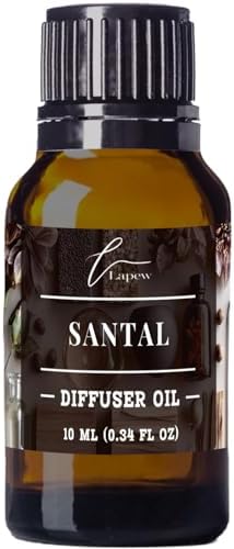Lapew Santal Waterless Diffuser Oil | Fragrance Oil for Nebulizer & Cold Air Diffusers | Scented Home Oil | 0.34 fl oz