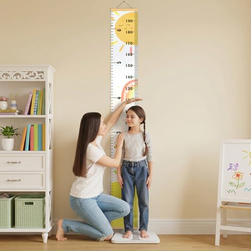 Growth Height Chart for Kids, Removable 79"x7.9" (Sunshine)