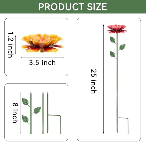 4 Pack Bee Watering Station, Bee Feeder Metal Butterfly Water Feeder