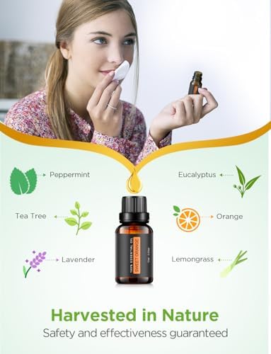 InnoGear 100ml Essential Oil Diffuser for Home with 6 Oils Gift Set, White
