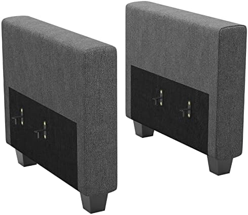 Belffin Armrest Module for Modular Sectional Sofa Couch Side Armrest for Sectional Modular Sofa Fabric Dark Grey