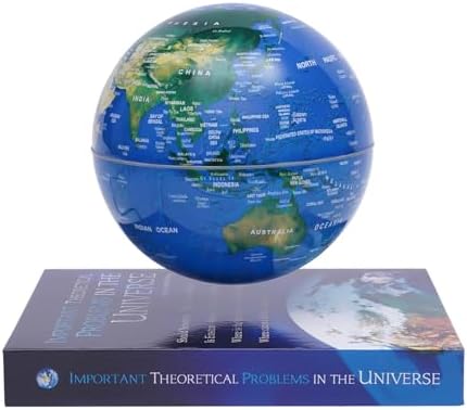 LED Light Magnetic Levitating Globe,360° Rotating Floating Globe with Book Shaped Basefor Kids, Teacher, Geographic World Map for Home Office Decor, Cool Tech Gift
