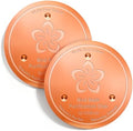 Mellbree 2-Pack Bird Bath Copper Disc, 0.6mm Flower-Style Reinforced 99.99% Pure Copper Disk for Physical Safe Clean Water, Universal Compatible with Outdoor Birdbaths, Bowl (Flower)