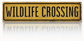 Rustic Farmhouse Metal Tin Sign, Wildlife Crossing Sign, Vintage Animal Road Signs for Porch, Yard, and Farmhouse, Animal Crossing Warning Signs, Perfect for Garden and Road, 15.7 x 3.9 inches
