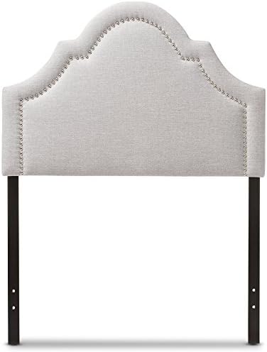 Baxton Studio Rita Modern and Contemporary Greyish Beige Fabric Upholstered Twin Size Headboard