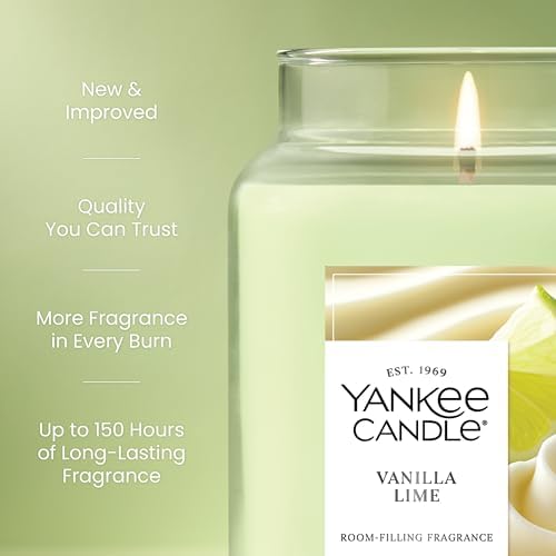 Yankee Candle Vanilla Lime Scented Candle, 22oz Large Jar