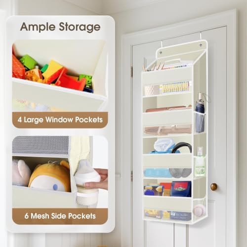 1Pack Over The Door Organizer Large Capacity Hanging Storage Room Organizer