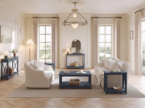 ChooChoo Console Table with Drawer for Entryway with Stable X Supports
