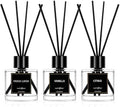 Reed Diffuser Set of 3 Pack,Fresh Linen,Vanilla,Citrus Scented Oil Diffuser with 12 Sticks, Fragrance Reed Diffuser for Home Living Room Bathroom Air Freshener 50mlx3