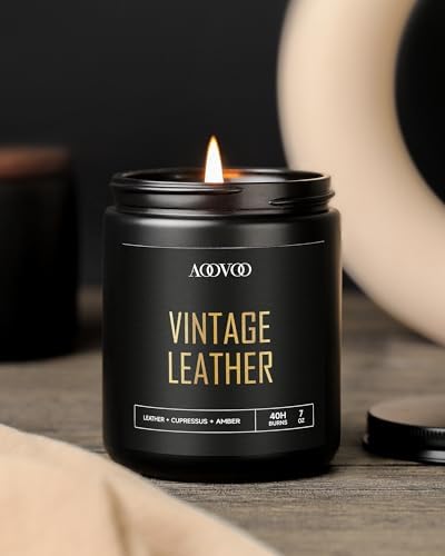 AOOVOO Scented Candles for Men - 4 Pack Candles for Home Scented