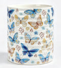 Kitchen Utensil Holder,7.2-inch Extra Large Sturdy Ceramic Floral Butterfly Pattern Utensil Crock,Cooking Utensil Organizer for Kitchen Counter Decor,Storage Caddy Farmhouse Gift Butterflies