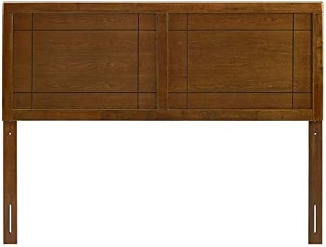 Modway MOD-6220-WAL Archie Twin Wood Headboard, Walnut