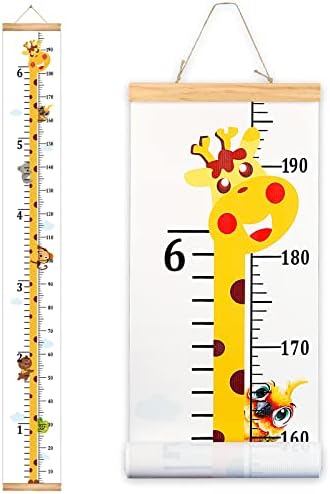 Growth Height Chart for Kids, Removable 79"x7.9" (Giraffe)