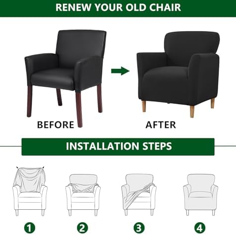 CRFATOP Accent Chair Cover, Stretch Armchair Slipcover for Living Room,B09