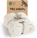 Monbix Soft Throw Blanket for Couch-Cozy Fluffy Warm Knitted Blankets
