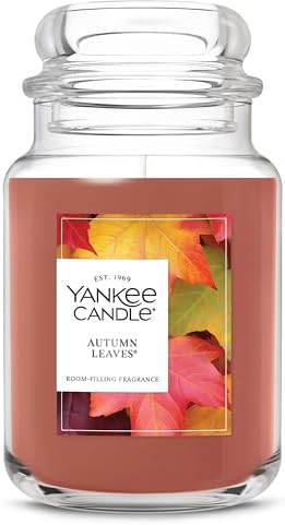 Yankee Candle Autumn Leaves Scented Candle, 22oz Large Jar