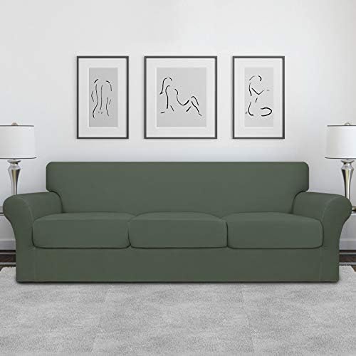 Easy-Going 4 Pieces Oversized Stretch Couch Cover for Dogs Washable