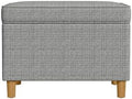 Spatial Order 24" Dinah Collection Storage Ottoman - Sage Mini Grid Pattern