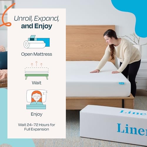 Linenspa 8 Inch Gel Memory Foam Mattress - Medium Feel - Twin XL