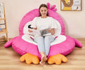 Hobestluk Bean Bag Chairs for Adults Bean Bag Cute Floor Cushions Pink