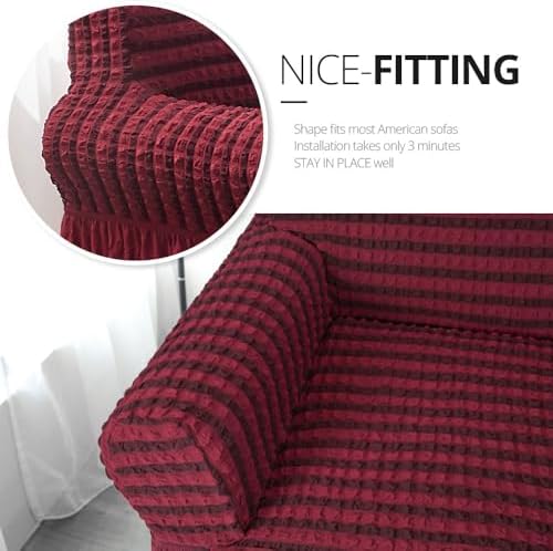 NICEEC Arm Chair Covers Armchair Covers Universal Slipcovers with Skirt