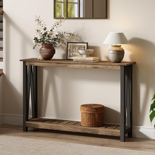 ChooChoo Farmhouse Console Table, Narrow Sofa Table for Entryway, 40 Inch