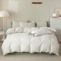 Pink Floral Duvet Cover Queen Cottage Vintage Bedding Set Queen Aesthetic Flower Cute Girls Duvet Cover Set with 2 Green Bowknot Pillow Shams Soft Cotton Grid Plaid Cream Comforter Cover